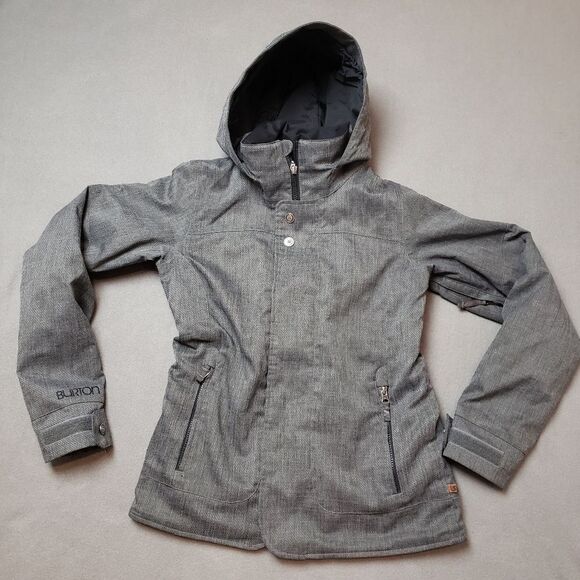 Women’s Burton Dry Ride jacket WB Jet Set JK Gray EUC SIZE S - Picture 2 of 16